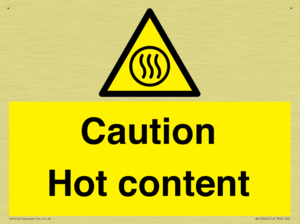 Caution Hot content